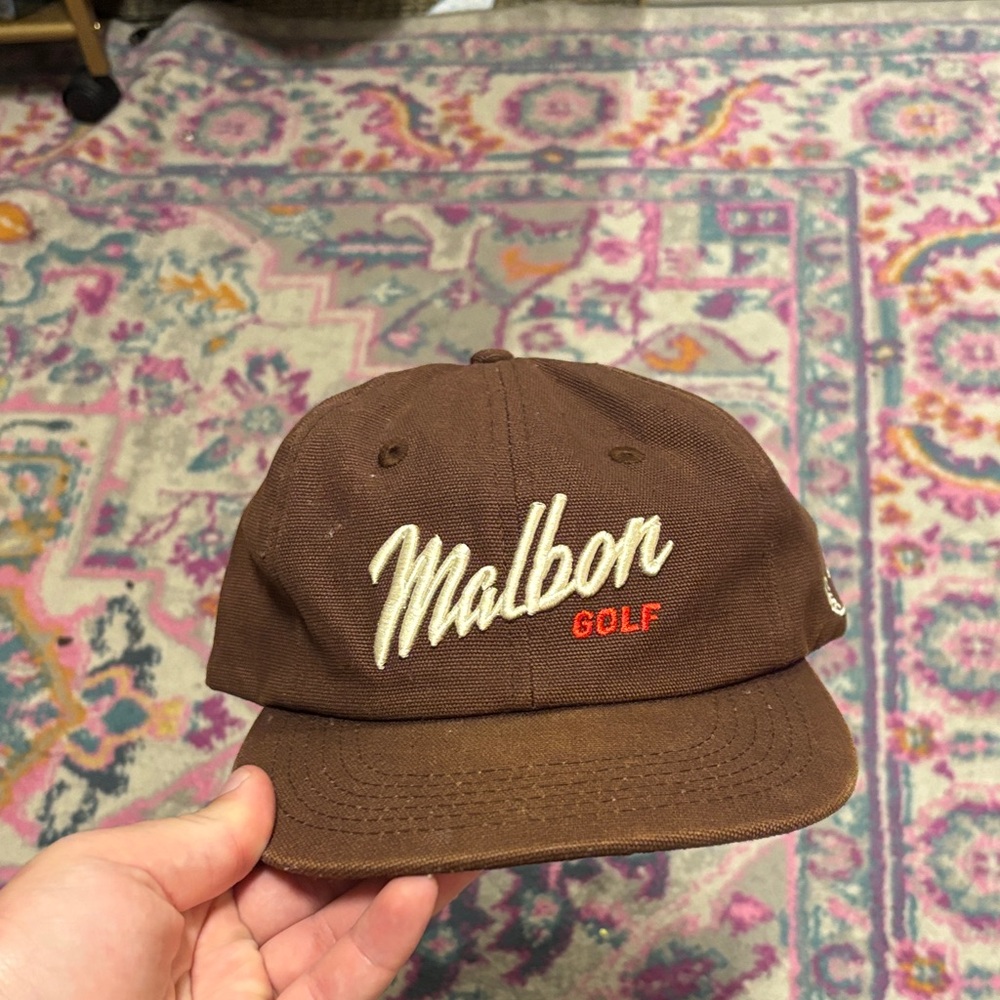 Malbon Brown Golf Cap